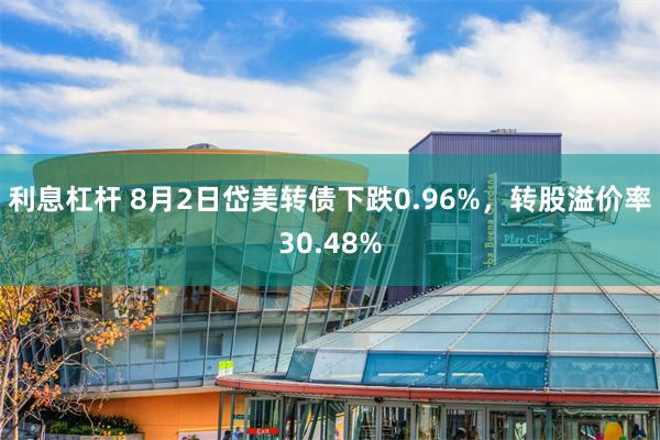 利息杠杆 8月2日岱美转债下跌0.96%，转股溢价率30.48%