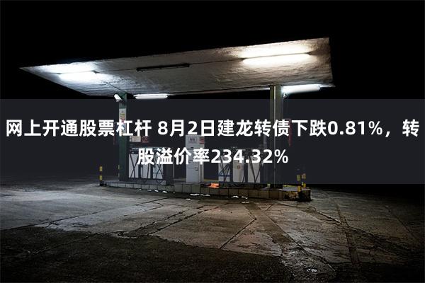 网上开通股票杠杆 8月2日建龙转债下跌0.81%，转股溢价率234.32%