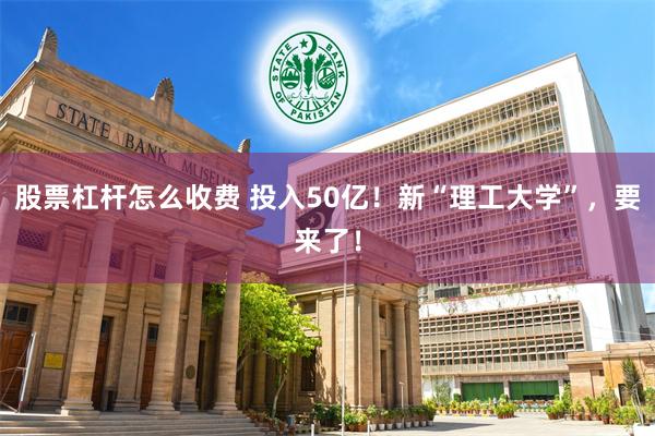 股票杠杆怎么收费 投入50亿！新“理工大学”，要来了！