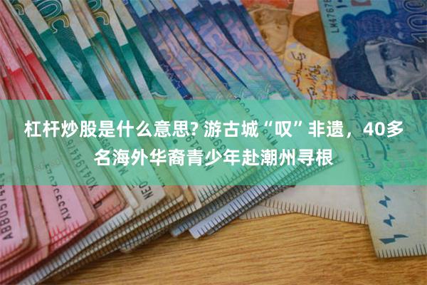 杠杆炒股是什么意思? 游古城“叹”非遗，40多名海外华裔青少年赴潮州寻根